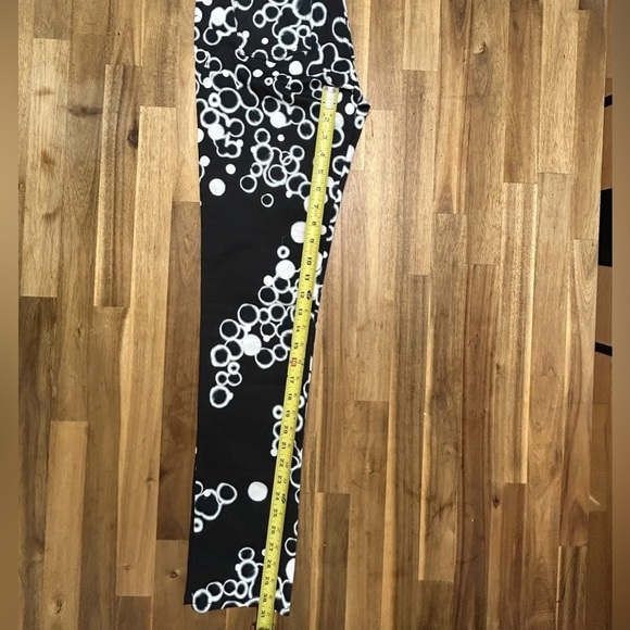 Maison Martin Margiela MM6 Geometric Circles Black White Skinny Pants IT42 US 6 - Picture 9 of 13